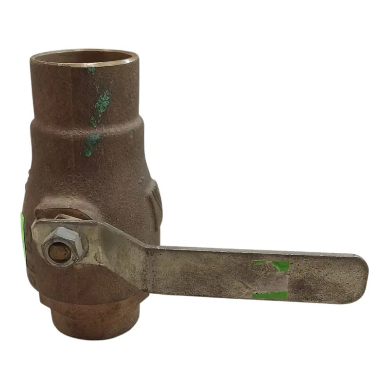 1-1/2" Heavy-Duty Bronze Inline Full-Port Ball Valve – Npt Threaded, Wog Certified 1
