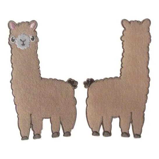 Alpaca-Themed Front-And-Back Appliqué 1