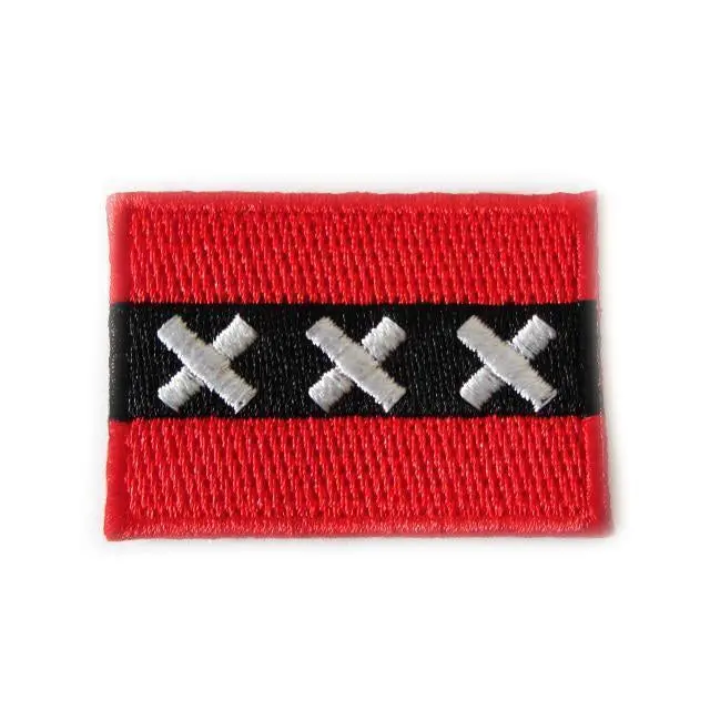 Amsterdam Flag Pennant Appliqué 1