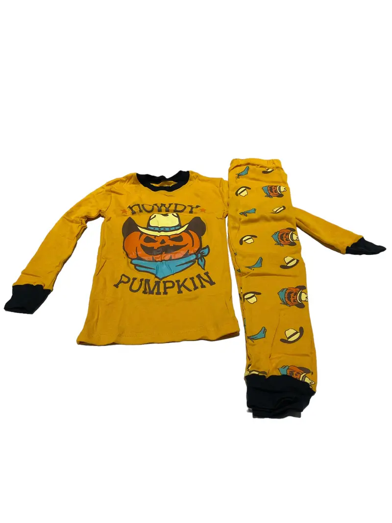 Disney-Themed Pumpkin Pajamas For Boys – Size 4T – 'Daughter Queen' Design 1
