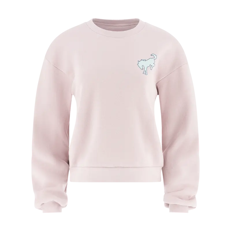 Ford Bronco 'Built Wild' Women'S Light Pink Crewneck Sweatshirt 1