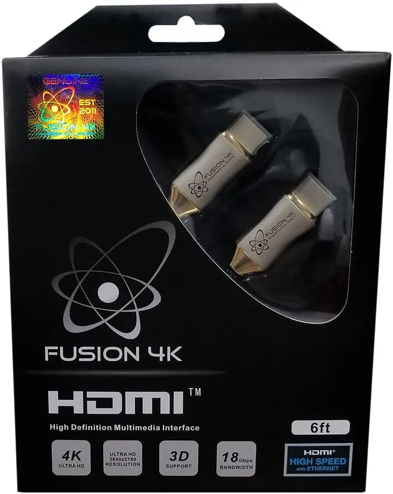 Fusion4K Professional Hdmi Cable – Certified 4K@60Hz, Ultra-High-Speed, 6-Foot Length 1