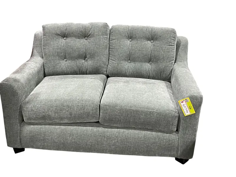 Green Sage Fabric Loveseat – Modern Two-Seater Sofa (In-Store Pickup Only) 1