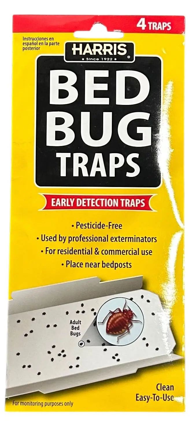 Harris All-Natural Bed Bug Trap Kit – 2-Pack (4 Traps Total) – In-Store Pickup Only 1