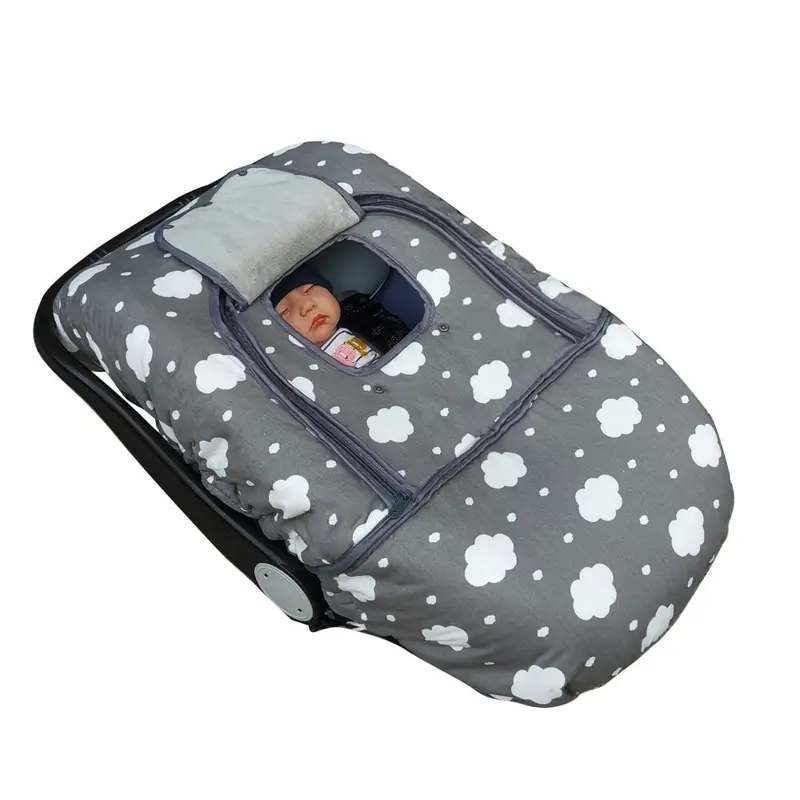Infant Car Seat Cover – Soft, Insulated Winter Blanket For Baby Seats And Strollers 3