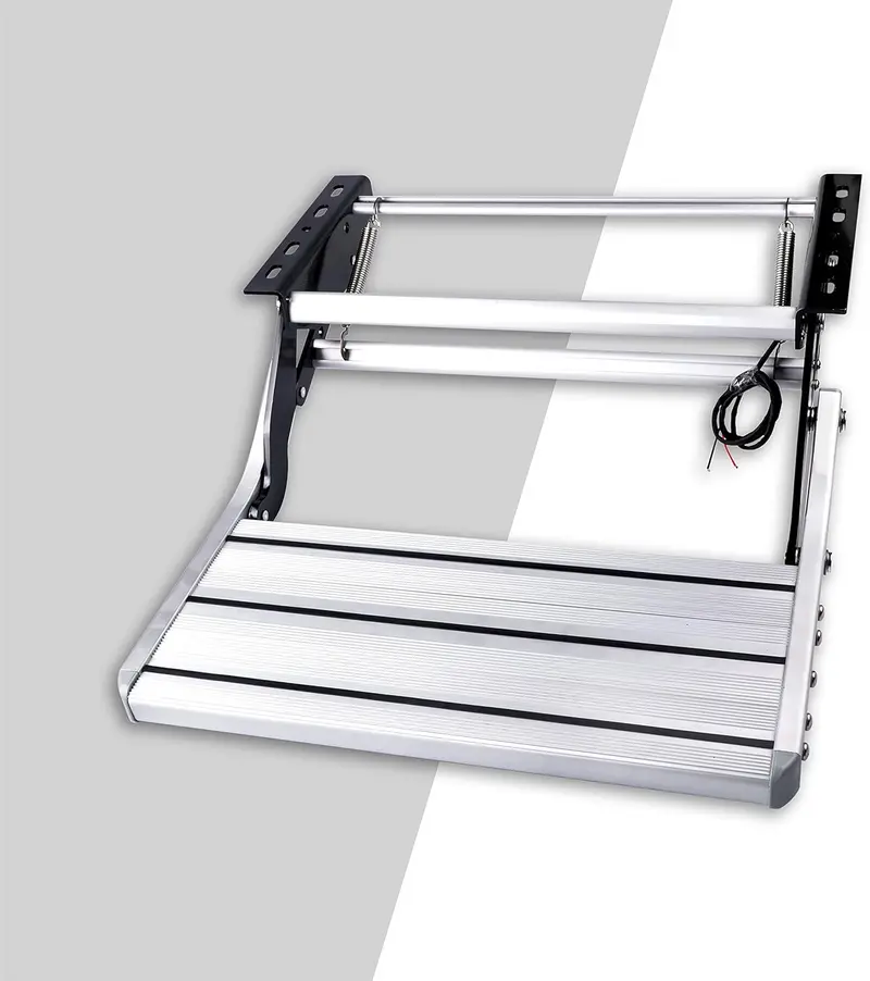 Lightweight Folding Aluminum Rv Step Ladder With Integrated Led Task Light 1