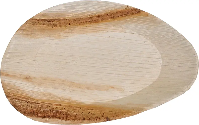 Microwave- And Fridge-Safe Palm Leaf Dinnerware – 100-Piece Compostable Disposable Set 1
