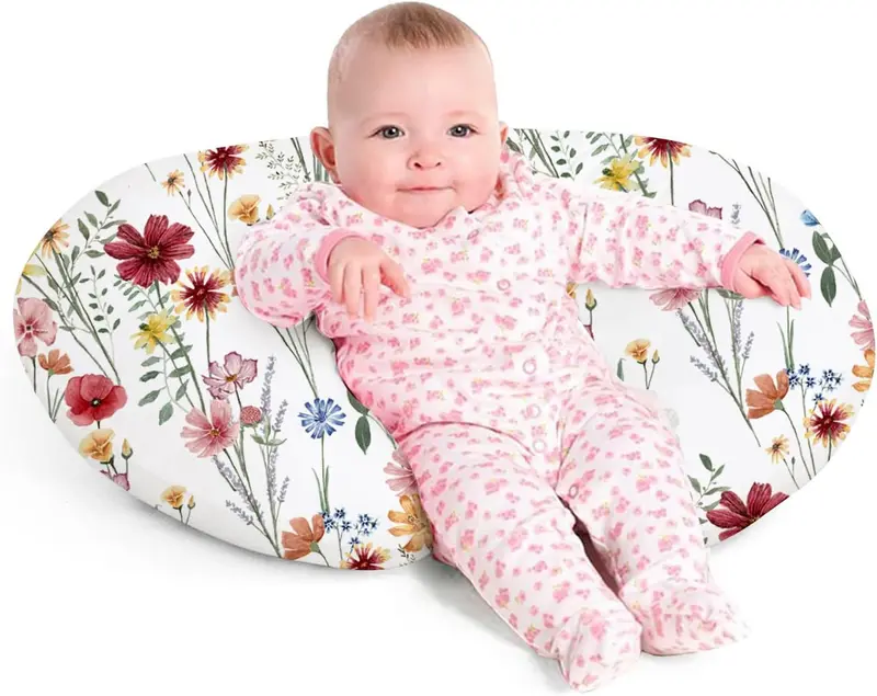 Organic Cotton Nursing Pillow – Breathable, Ergonomic Support For Feeding & Tummy Time 29