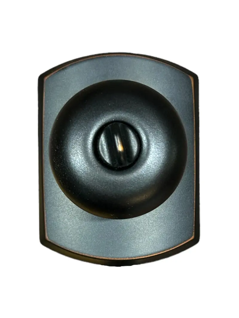 Schlage F51A Ply 716 Grw Plymouth Keyed Entry Knob Set – Greenwich Decorative Trim, Single Cylinder, New In Box 1