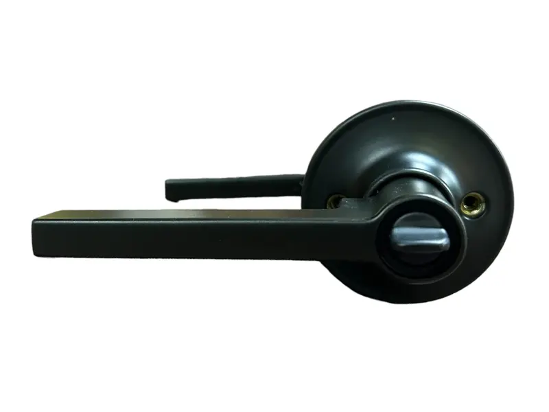 Schlage J54-Sol-622 Solstice Keyed Entry Leverset With Collins Trim – Matte Black 1