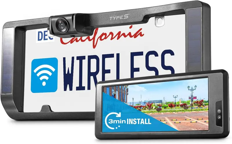 Solar-Enhanced Wireless Backup Camera System With 6.8" Touchscreen And Ir Night Vision 1