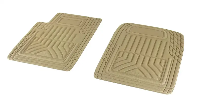 3D Maxpider Kagu Universal Floor Mat – Tan Front Liner, 28" X 21", Low-Profile Design 1