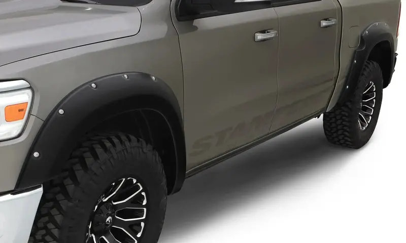 Stampede 8418-2 Ruff Riderz Smooth-Finish Black Fender Flare Kit – Set Of 4 1